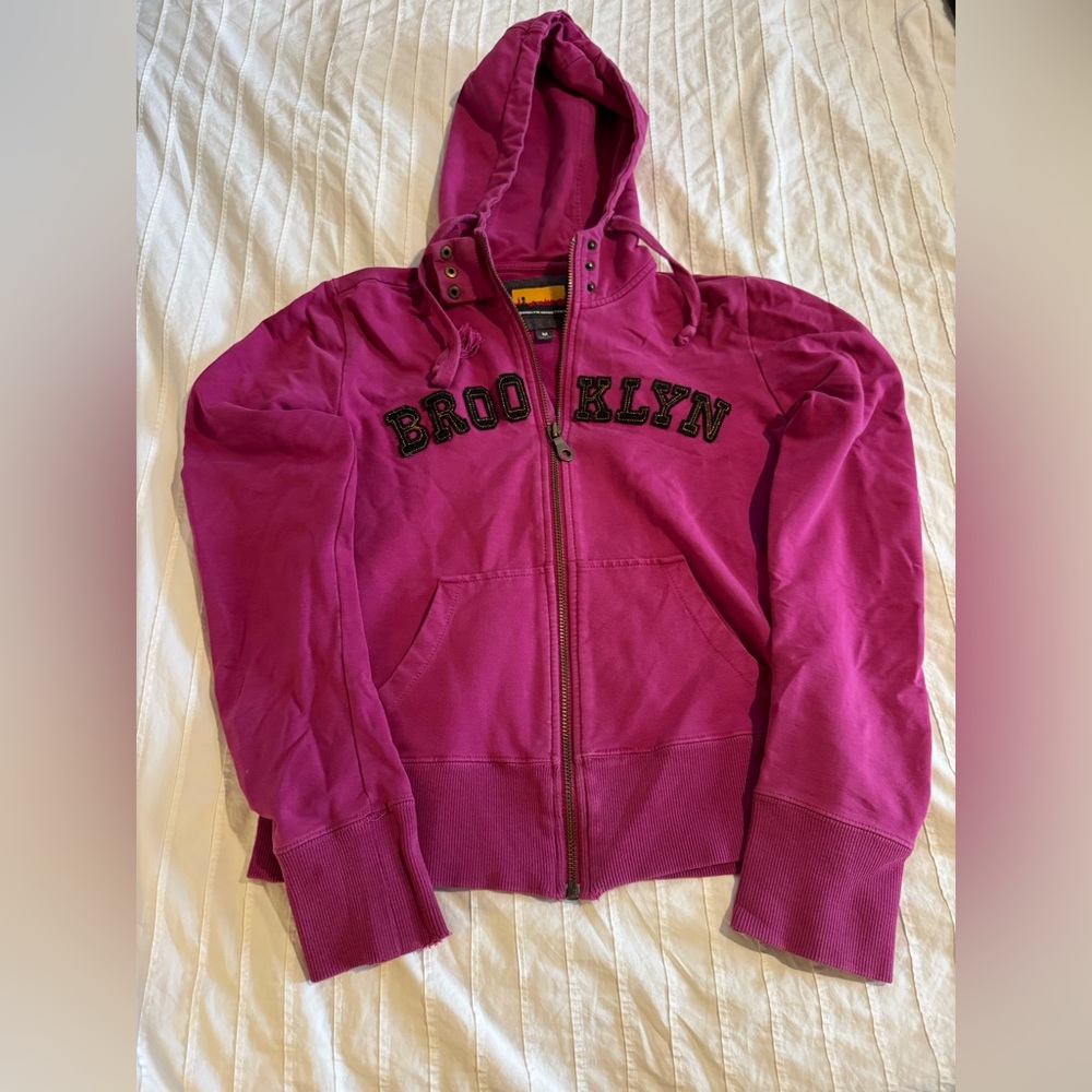 Brooklyn Industries Fuchsia Full-Zip Hoodie